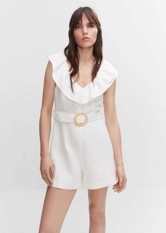 MANGO Jumpsuit 'Paradise' in White: front