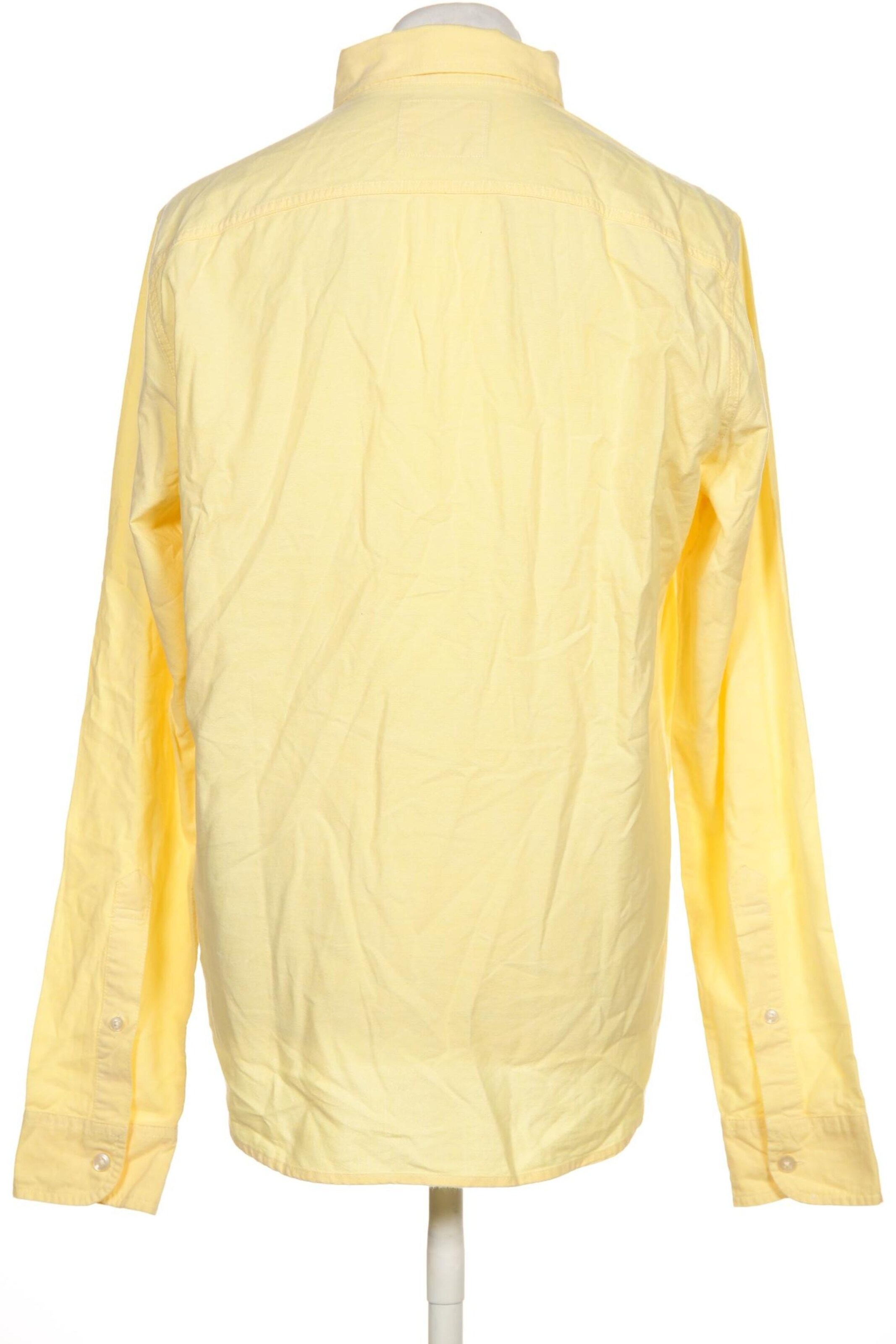HOLLISTER Button Up Shirt in XL in Yellow