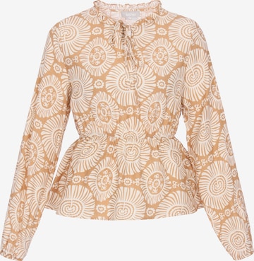 Usha Blouse in Beige: voorkant
