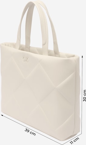 Calvin Klein Szabványos Shopper táska - bézs