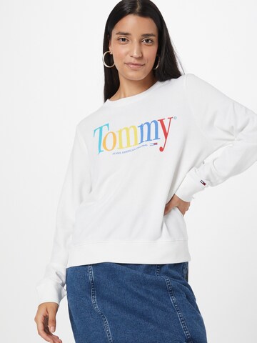 Tommy Jeans Sweatshirt in Weiß