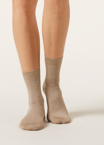 CALZEDONIA Socken in Beige: Vorderseite