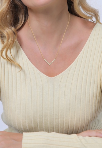 ELLI Ketting 'V-Kette, Geo' in Goud: voorkant