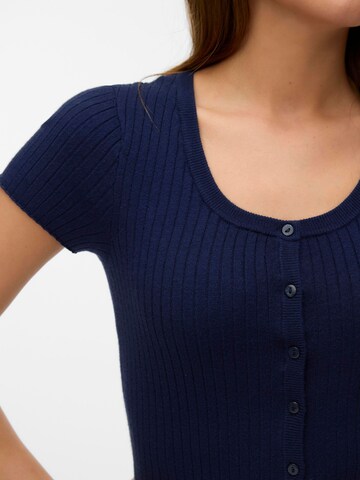 VERO MODA Gebreid vest 'VMGold' in Blauw