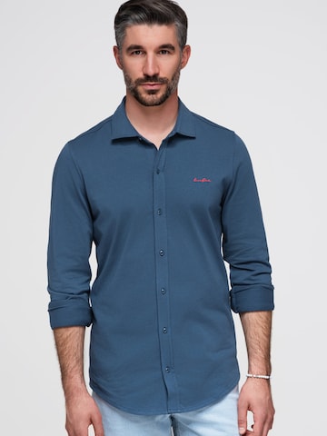 Ombre Regular fit Zakelijk overhemd in Blauw