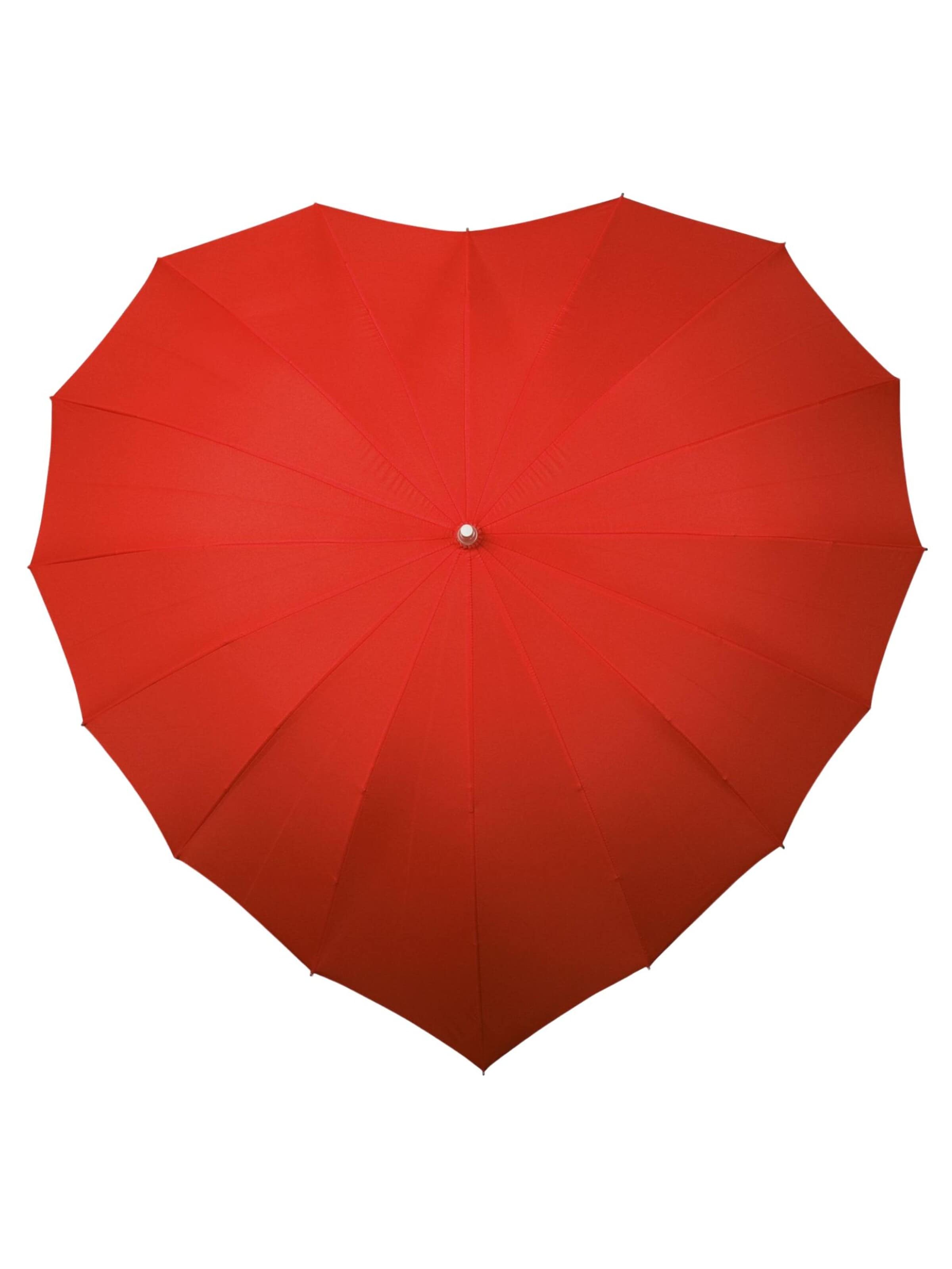 Maxte Regenschirm 'Regenschirm - Herzförmiger Regenschirm registriertes Design - Manuelle Öffnung - Winddicht - 110 cm - Rot'‌‌‌‌‌ in Rot: Vorderseite