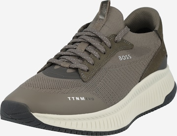 BOSS Platform trainers 'Slon' in Green: front