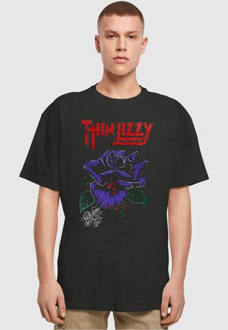 Merchcode T-Shirt 'Thin Lizzy - Rose' in Schwarz: Vorderseite