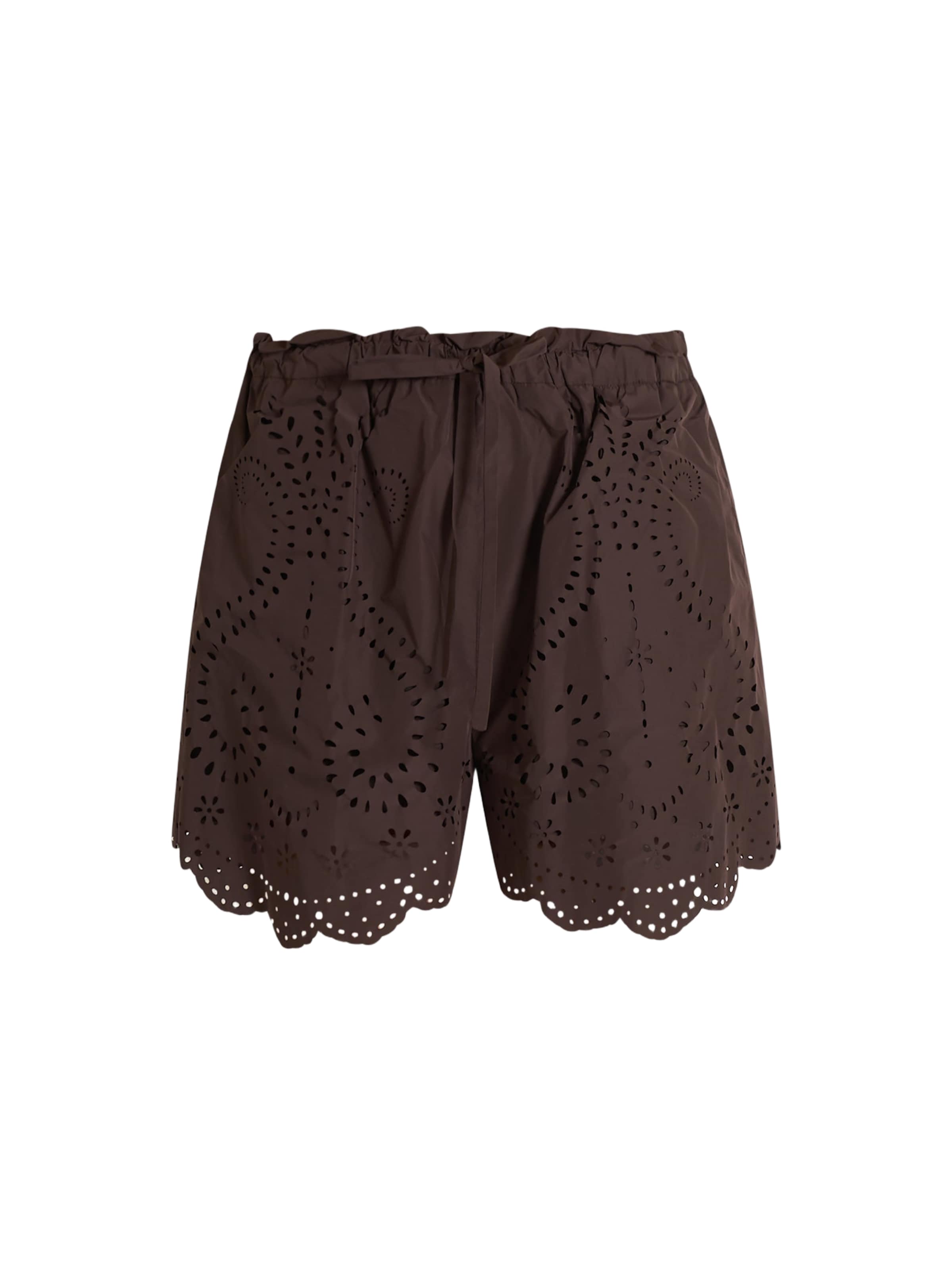 Meimeij Loosefit Shorts in Braun: Vorderseite