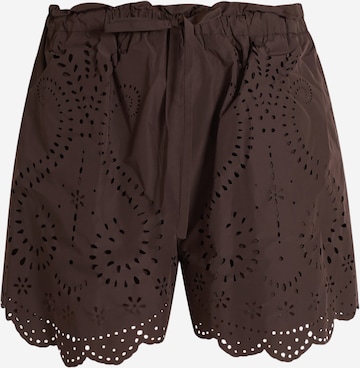 Meimeij - Loosefit Calças em castanho: frente