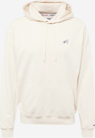 Tommy Jeans Collegepaita värissä beige: edessä