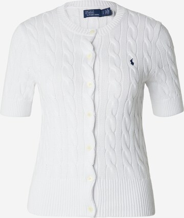 Cardigan Polo Ralph Lauren en blanc : devant