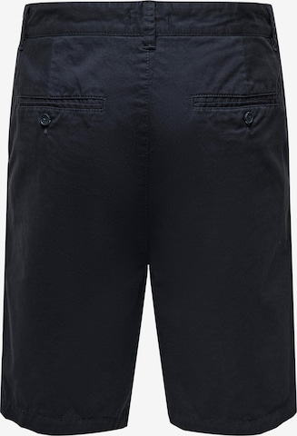 Only & Sons Regular Chino Pants 'Bane' in Blue