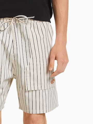 Bershka Regular Pants in Beige