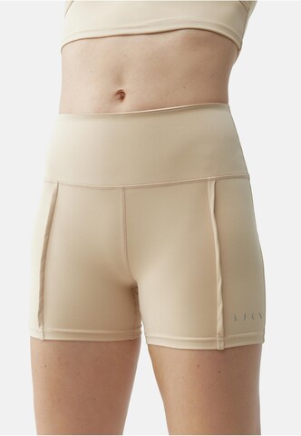 Born Slim fit Trousers with creases 'Sayani' in Beige: front