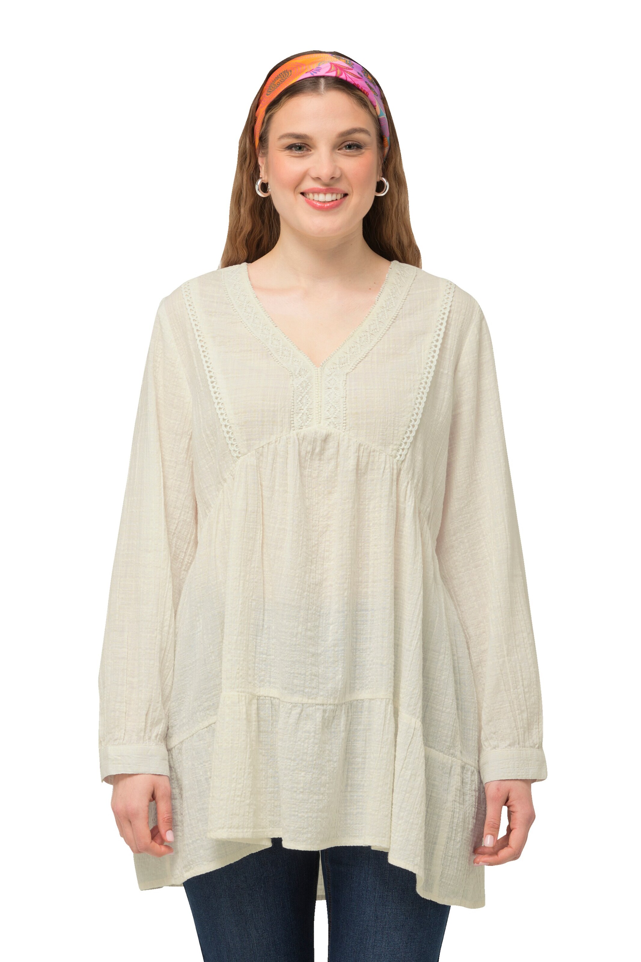 Ulla Popken Tunic in Beige: front