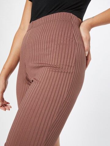 Coupe slim Pantalon 'JENNY' Femme Luxe en marron