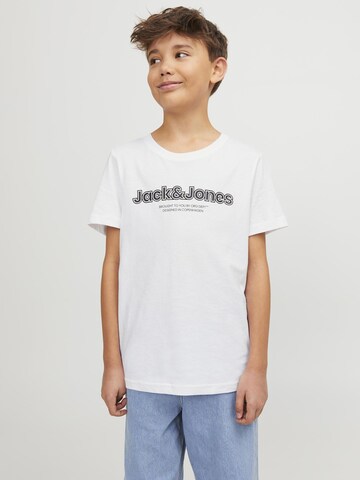 Jack & Jones Junior Tričko 'LAKEWOOD' – bílá: přední strana