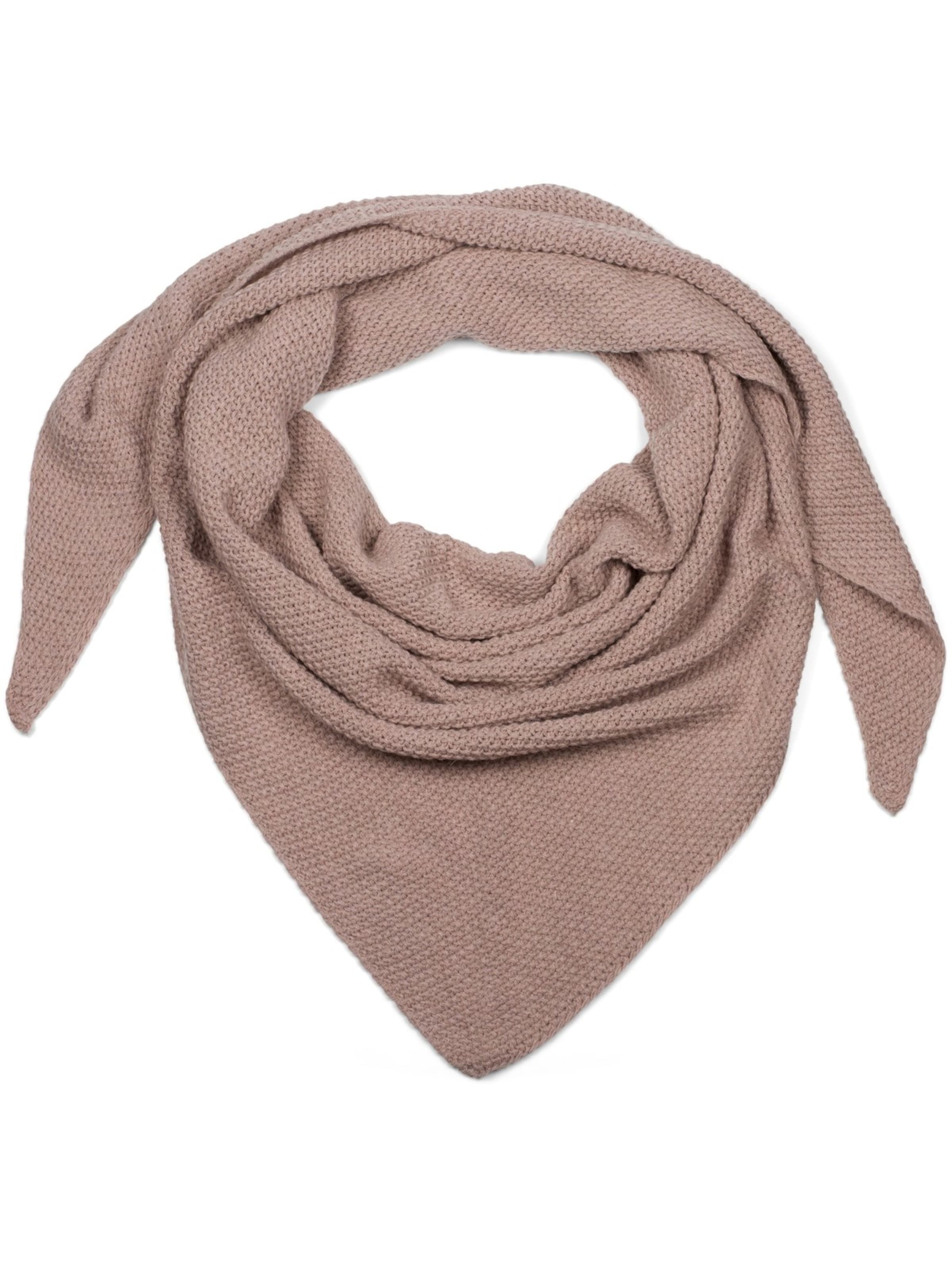 styleBREAKER Tuch 'Strick Dreiecktuch Einfarbig'‌‌‌‌‌‌‌ in Pink: Vorderseite