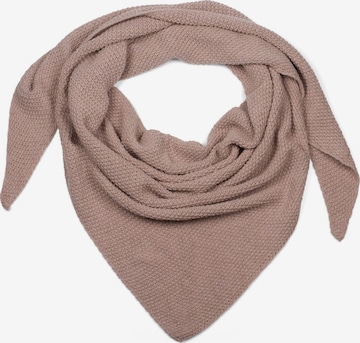 styleBREAKER Tuch 'Strick Dreiecktuch Einfarbig' in Pink: Vorderseite
