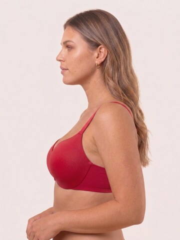 T-shirt Reggiseno 'Royal Fit' di Royal Lounge Intimates in rosso