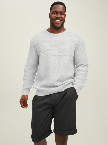 Jack & Jones Plus Sweater 'POWER' in Grey: front