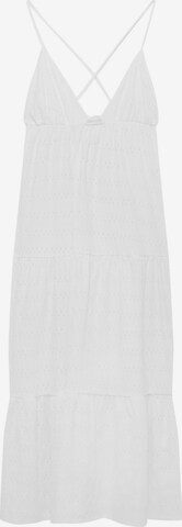 Robe d’été Pull&Bear en blanc : devant