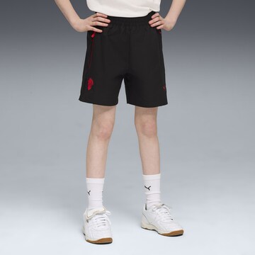 PUMA Loosefit Sportshorts 'AC Milan Pumatech' in Schwarz: Vorderseite