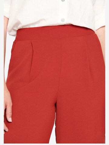 LolaLiza Wide leg Pleat-front trousers 'Wide' in Red