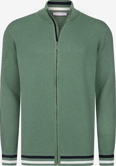 Felix Hardy Cárdigan en verde / negro / blanco, Vista del producto