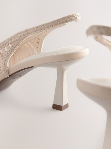 Décolleté sling 'Forever Comfort' di Next in bianco