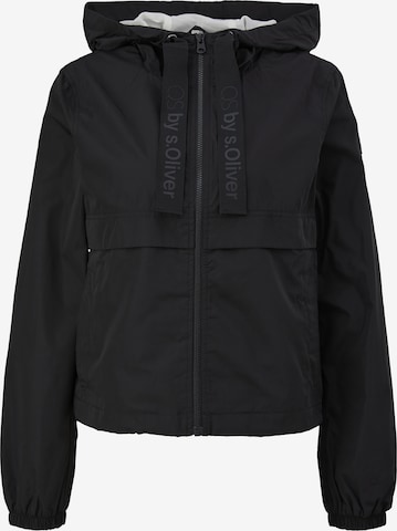 QS Between-season jacket in Black: front