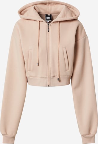 ABOUT YOU x Swalina&Linus Zip-Up Hoodie 'Lotte' in Pink: front