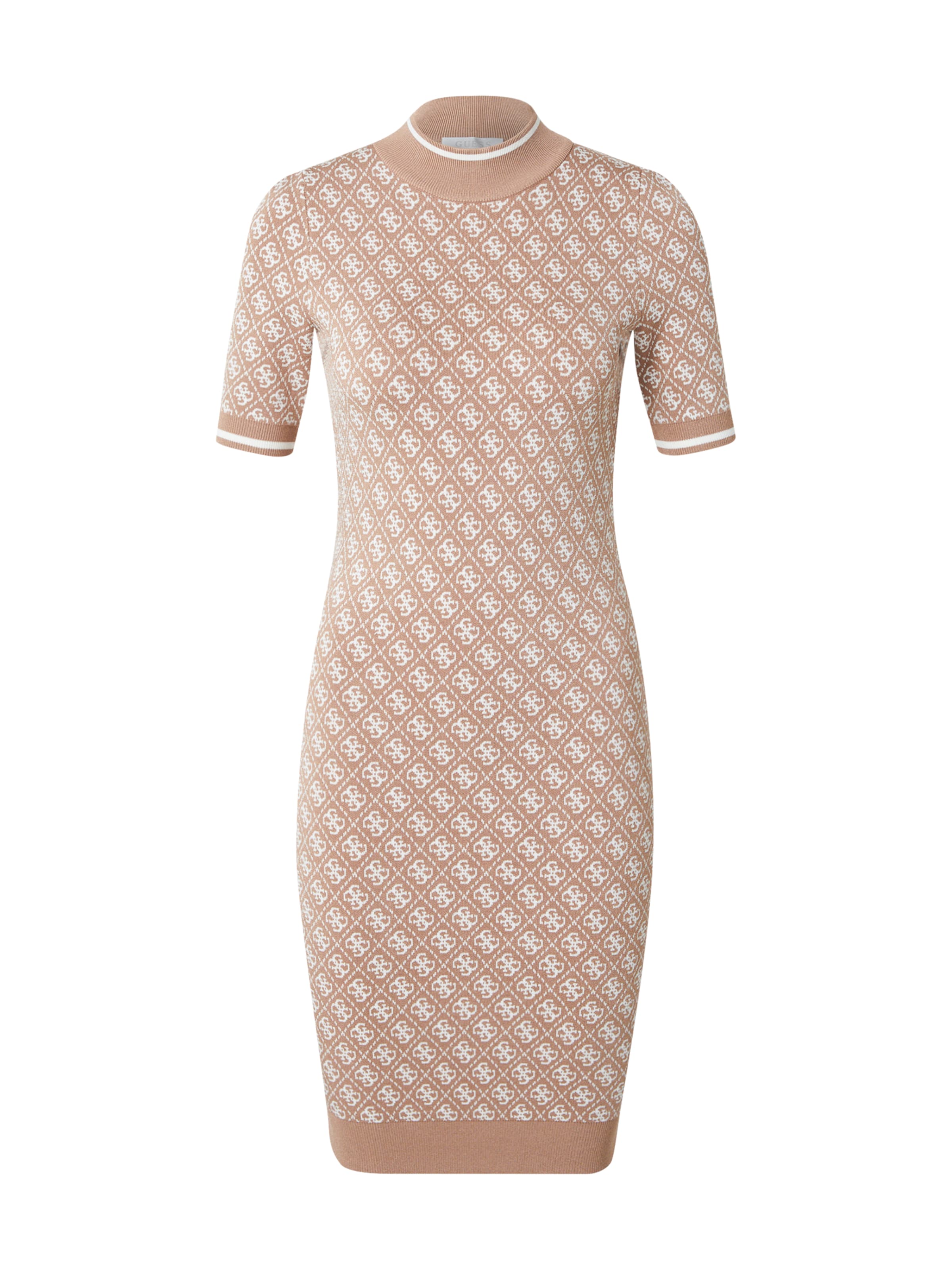 GUESSPletena haljina 'LISE' - bež boja: prednji dio