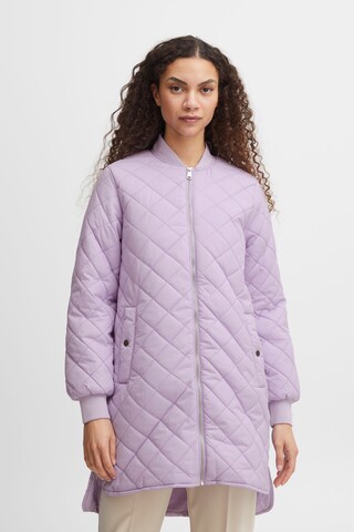 Manteau mi-saison 'Canna' b.young en violet : devant