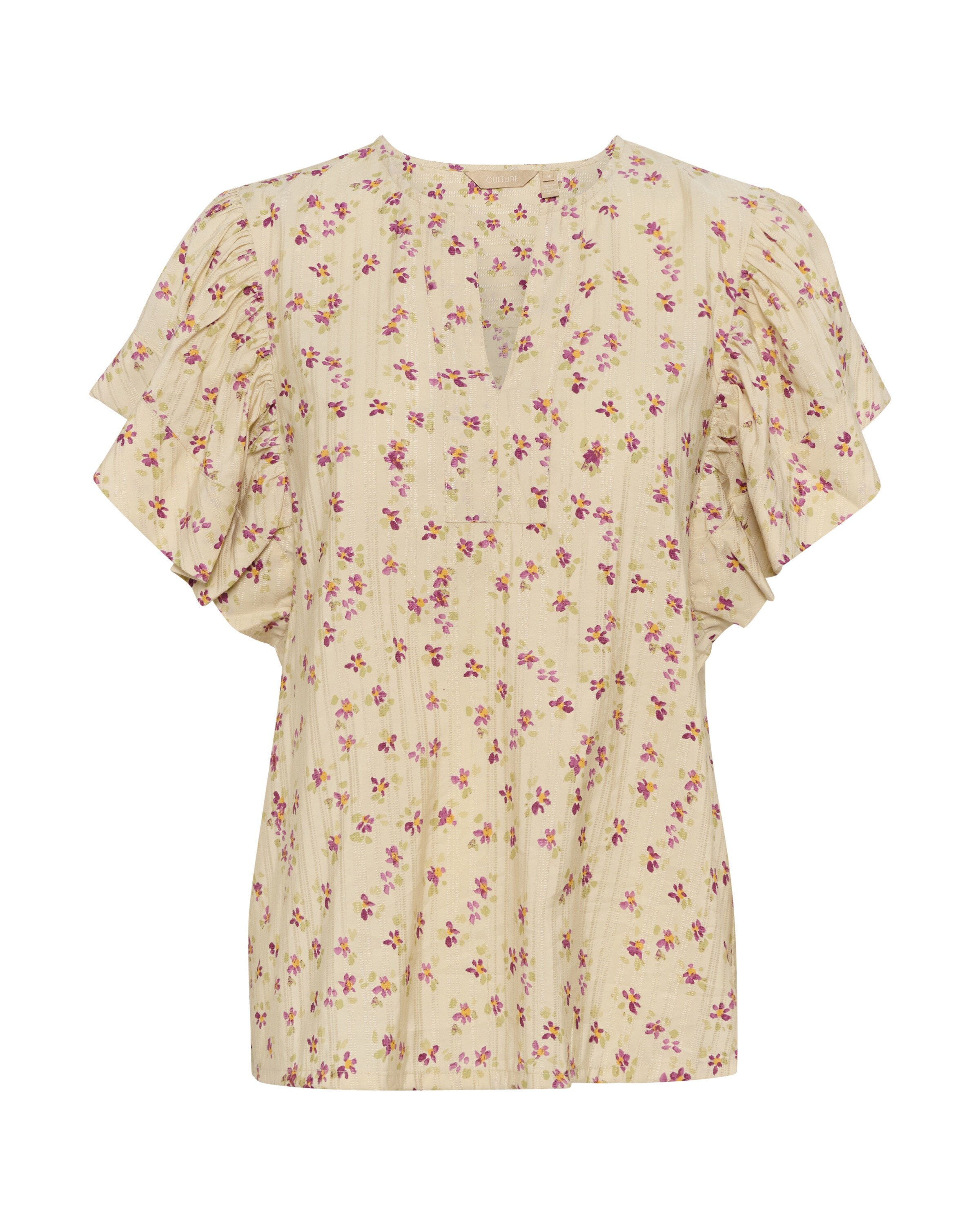 CULTURE Bluse 'puglia' in Beige: Vorderseite