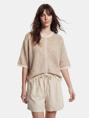 PIECES - Casaco de malha 'PCJENNA' em branco: frente