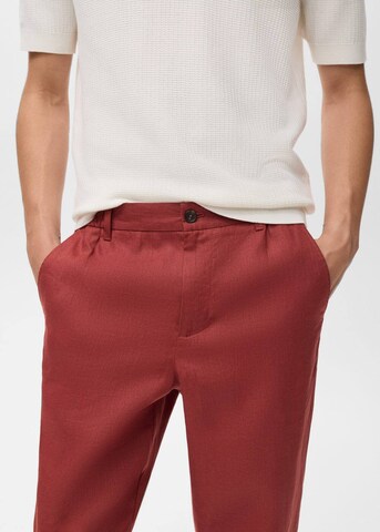 MANGO MAN Regular Hose 'Ibiza' in Rot