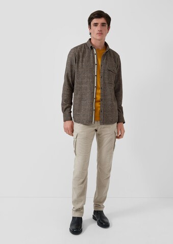 s.Oliver Regular Fit Hemd in Braun