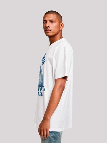 T-Shirt 'Hawaii Surf Beach Summer' F4NT4STIC en blanc