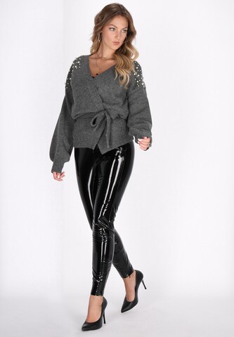 faina Knit cardigan in Grey