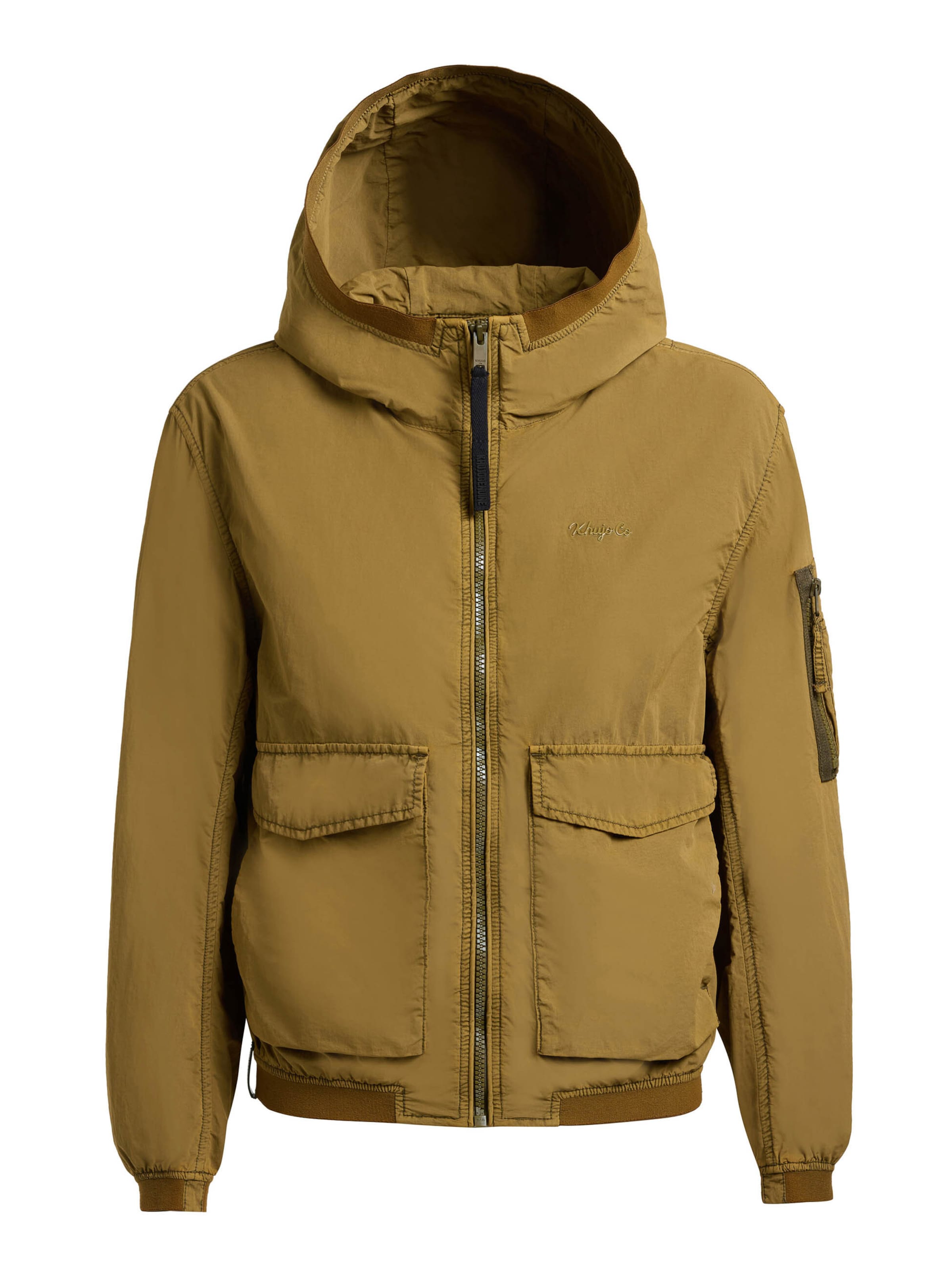 khujo Kurtka przejściowa 'VONA' w kolorze zielony: przód