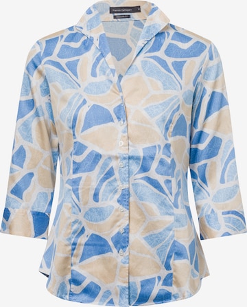 Franco Callegari Bluse in Blau: Vorderseite
