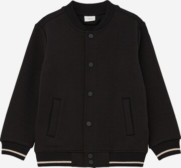 s.Oliver Sweat jacket in Black: front