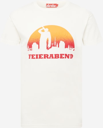 Derbe Shirt 'Einer Geht Noch' in Wit: voorkant