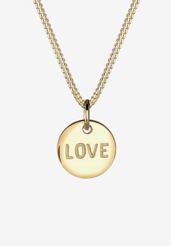 ELLI PREMIUM Kette 'Love' in Gold