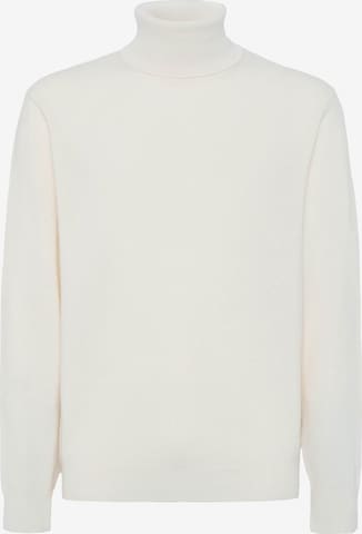 Pull-over Boggi Milano en blanc : devant