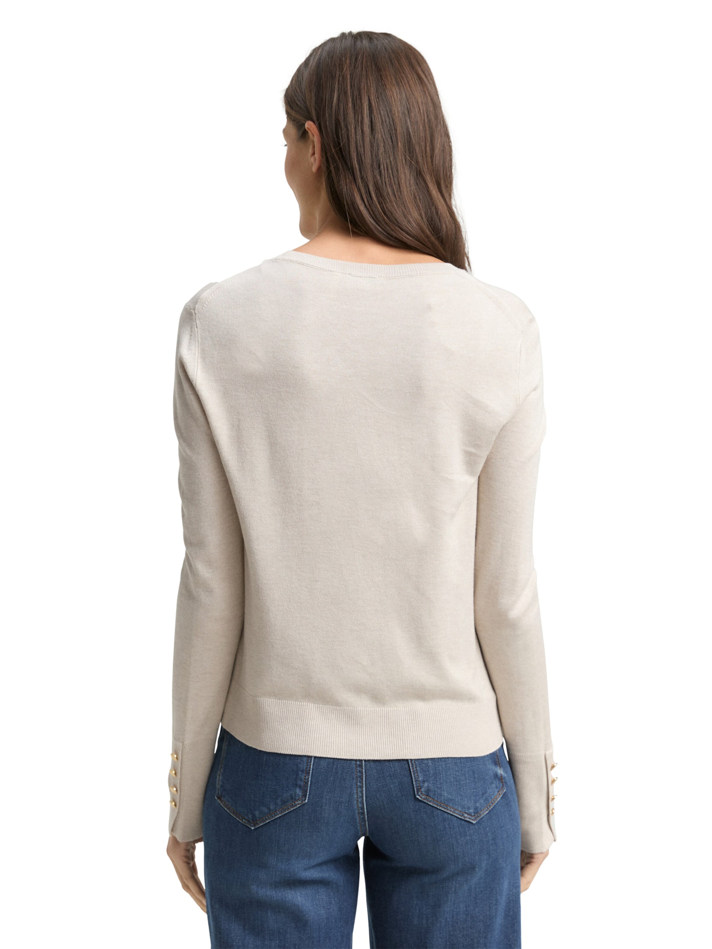 TOM TAILOR Sweater in Beige