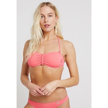 BUFFALO Bandeau Bikini Top 'Happy' in Pink: front
