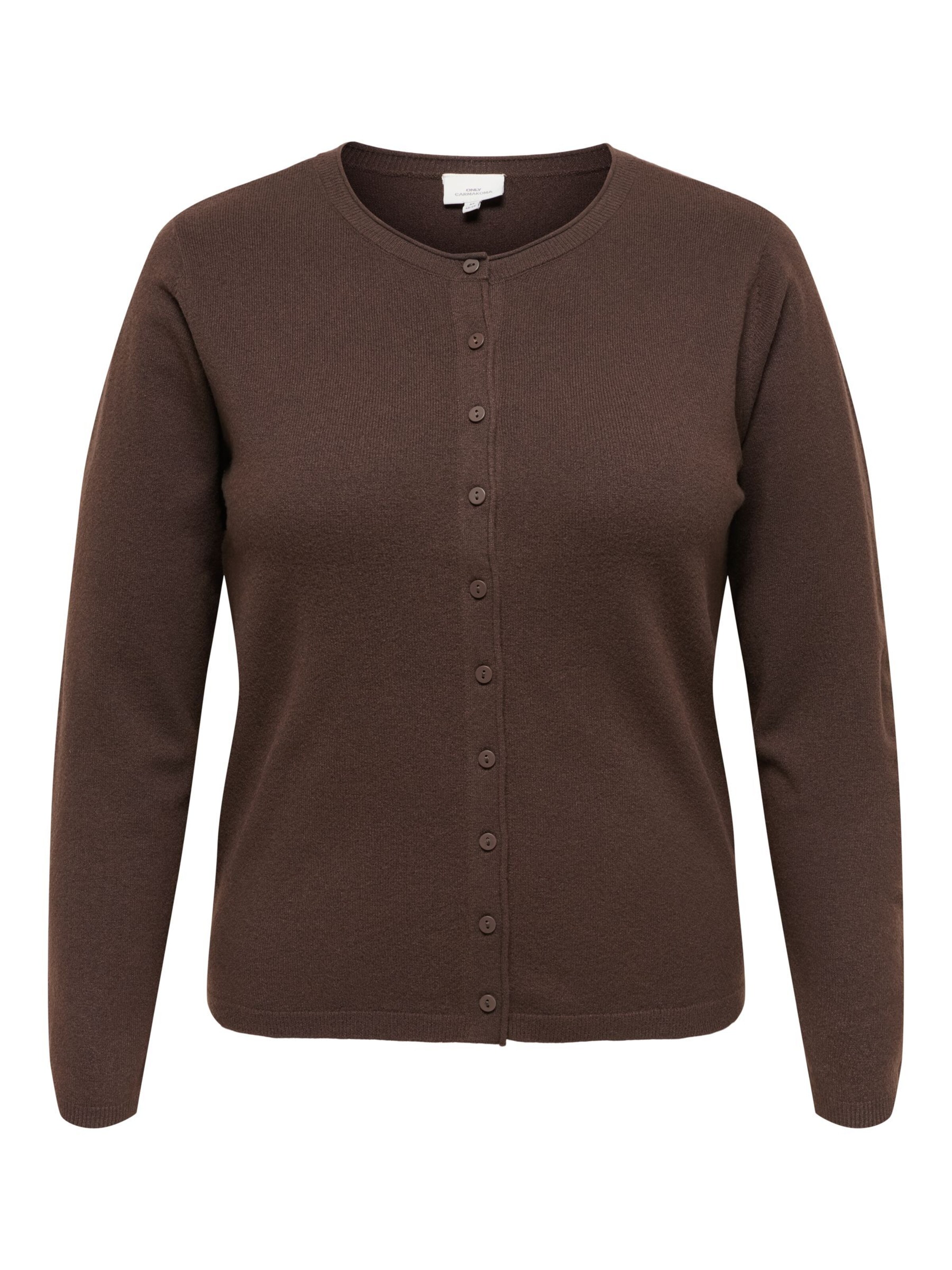Cardigan 'CARLoyal' ONLY Carmakoma en marron : devant